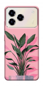 Чехол Pink plant для ZTE Blade A76 4G
