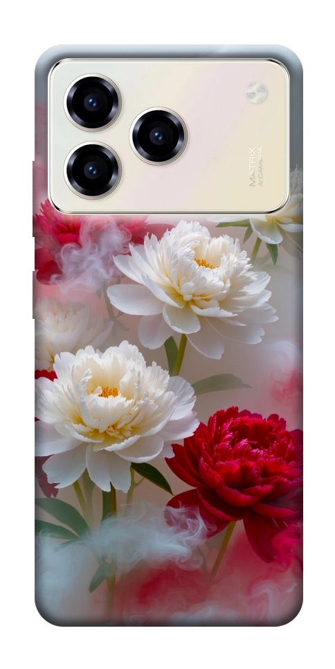 Чехол Red and white smoke для ZTE Blade A76 4G