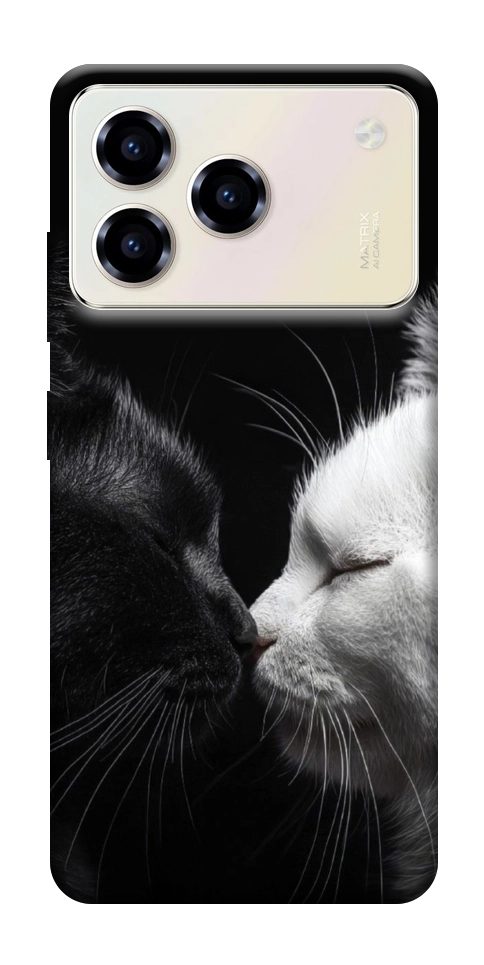 Чехол Black and white cats для ZTE Blade A76 4G