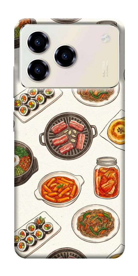 Чехол Korean food для ZTE Blade A76 4G