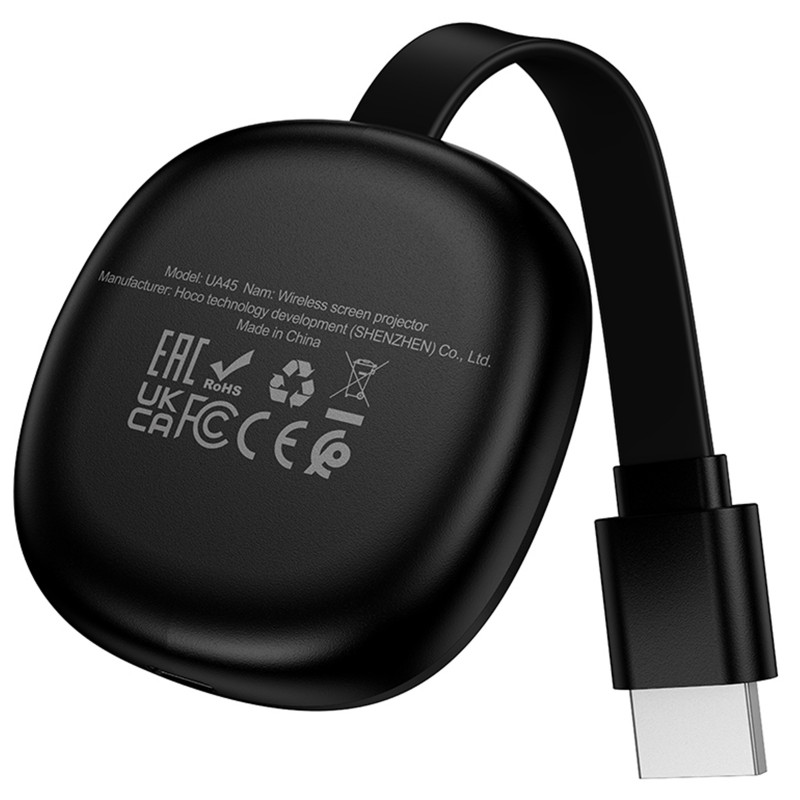 Купить Адаптер Hoco UA45 HDMI Screen Mirroring Device (1080P) (Black) на vchehle.ua
