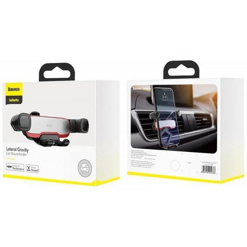 Фото Автотримач Baseus Mr Hui Gravity Car Mount (SUYL-HU0) (Silver) на vchehle.ua