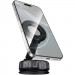 Фото Автотримач Borofone BH140 Gloria Vacuum Suction Magnetic (center console) (Black / Metal gray) в маназині vchehle.ua