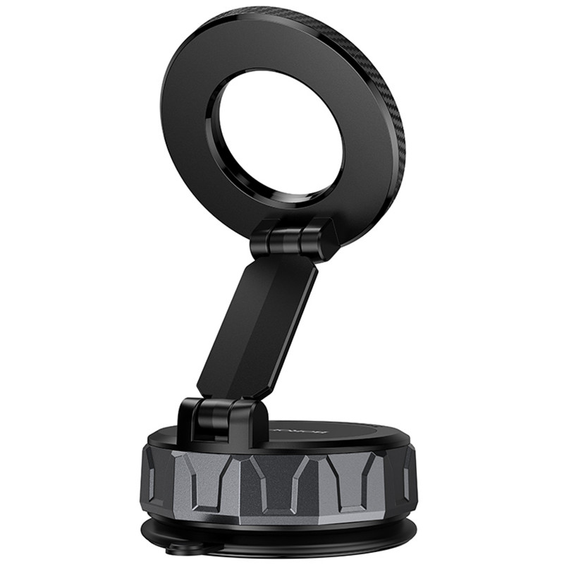 Купити Автотримач Borofone BH140 Gloria Vacuum Suction Magnetic (center console) (Black / Metal gray) на vchehle.ua