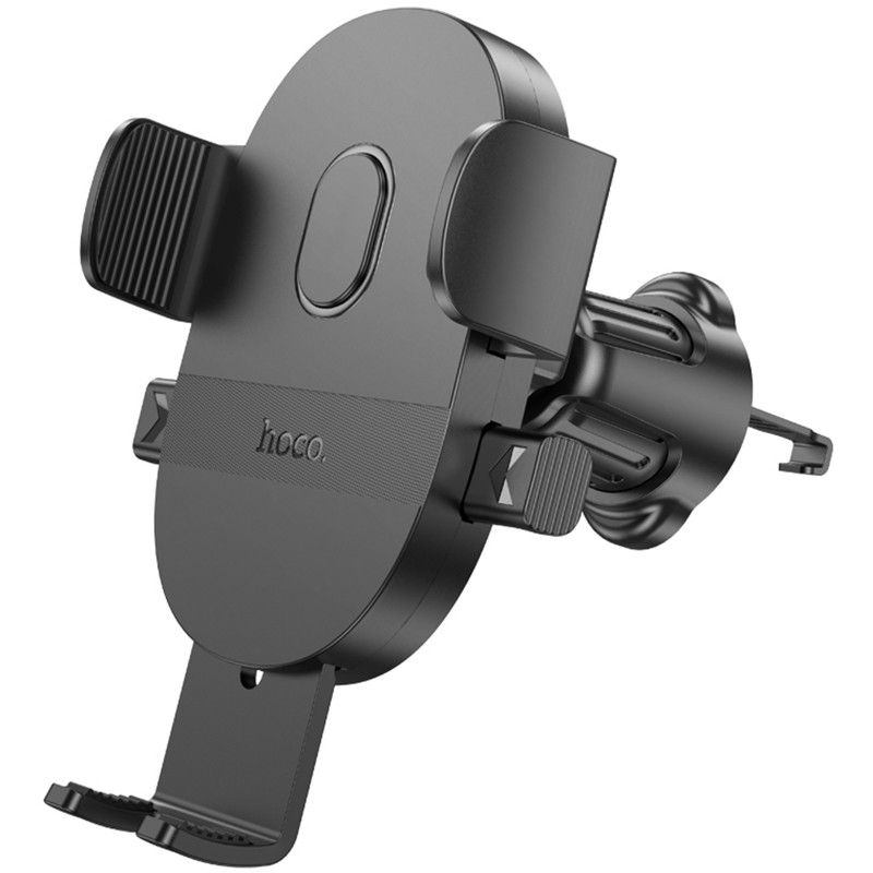 Фото Автотримач Hoco H18 Mighty one-button (air outlet) (Black) в маназині vchehle.ua