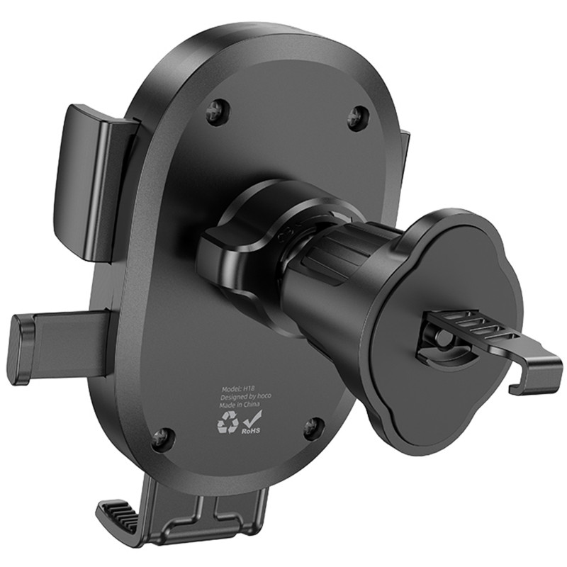 Автотримач Hoco H18 Mighty one-button (air outlet) (Black) в магазині vchehle.ua