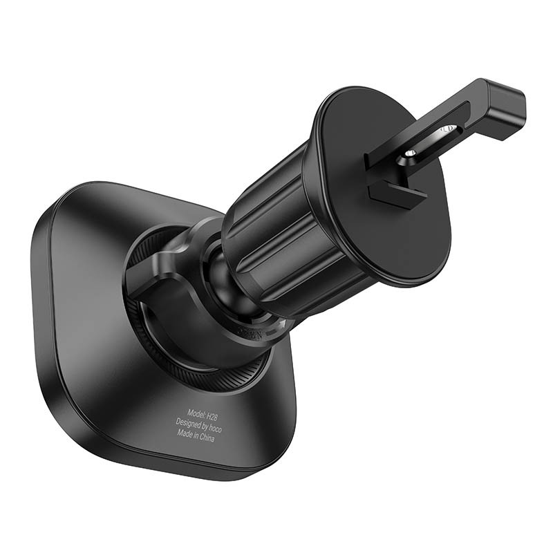 Фото Автодержатель Hoco H28 Rainbow ring magnetic (air outlet) (Black) в магазине vchehle.ua