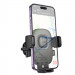Фото Автодержатель Hoco H75 Crown one-button (air outlet) (Black / Metal gray) на vchehle.ua