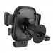 Автодержатель Hoco H75 Crown one-button (air outlet) (Black / Metal gray) в магазине vchehle.ua