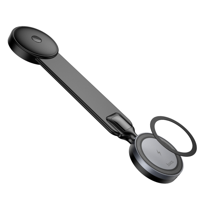 Автотримач з БЗП Hoco HW29 Magnetic Wireless Charging 15W (Black) в магазині vchehle.ua