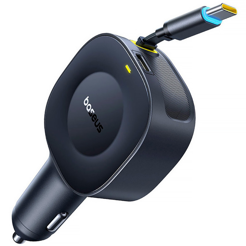 Фото АЗУ Baseus PrimeTrip VR2 45W with retractable cable (2USB-C) (C02069) (Cosmic Black) на vchehle.ua