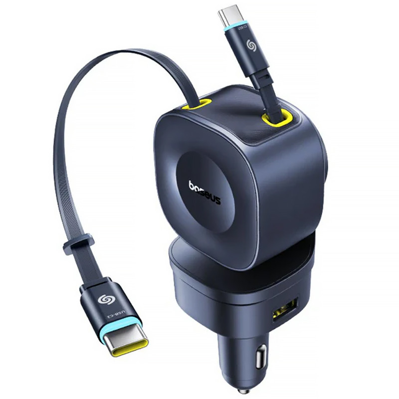 Фото АЗУ Baseus PrimeTrip VR2 Max PD100W+QC3.0 with retractable cable (1USB-A/3C) (C02066) (Cosmic Black) в магазине vchehle.ua