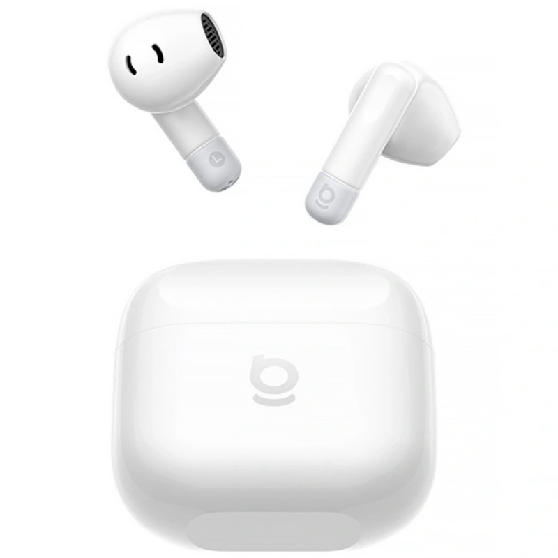 Фото Бездротові навушники TWS Baseus Bass BS2 Lite (A0010A) (Moon White) на vchehle.ua
