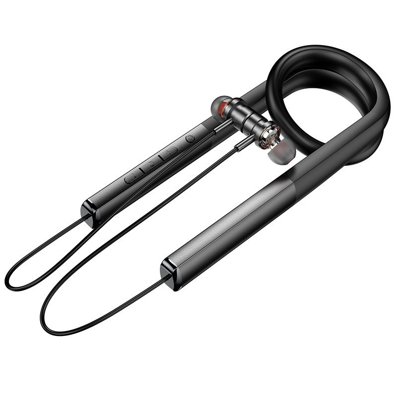 Фото Bluetooth навушники Hoco ES71 Platinum neck-mounted (Obsidian Black) на vchehle.ua