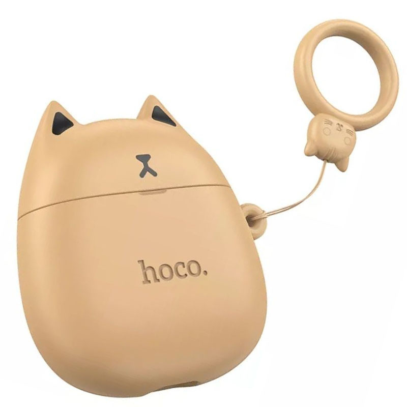 Фото Бездротові TWS навушники Hoco EW45 Cat Case (Caramel Cat) на vchehle.ua