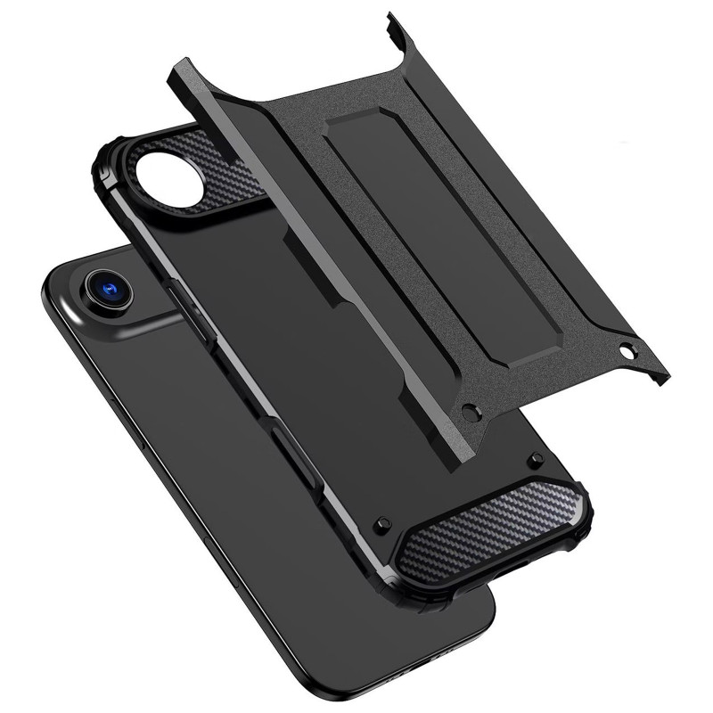 Заказать Бронированный противоударный TPU+PC чехол Immortal для Apple iPhone 17 Air (6.5") (Черный) на vchehle.ua