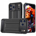 Фото Бронированный противоударный TPU+PC чехол Immortal для Apple iPhone 17 Pro (6.3") (Черный) на vchehle.ua