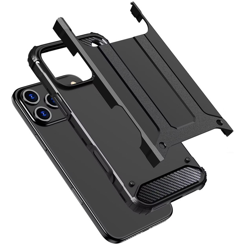 Купити Броньований протиударний TPU+PC чохол Immortal на Apple iPhone 17 Pro Max (6.9") (Чорний) на vchehle.ua