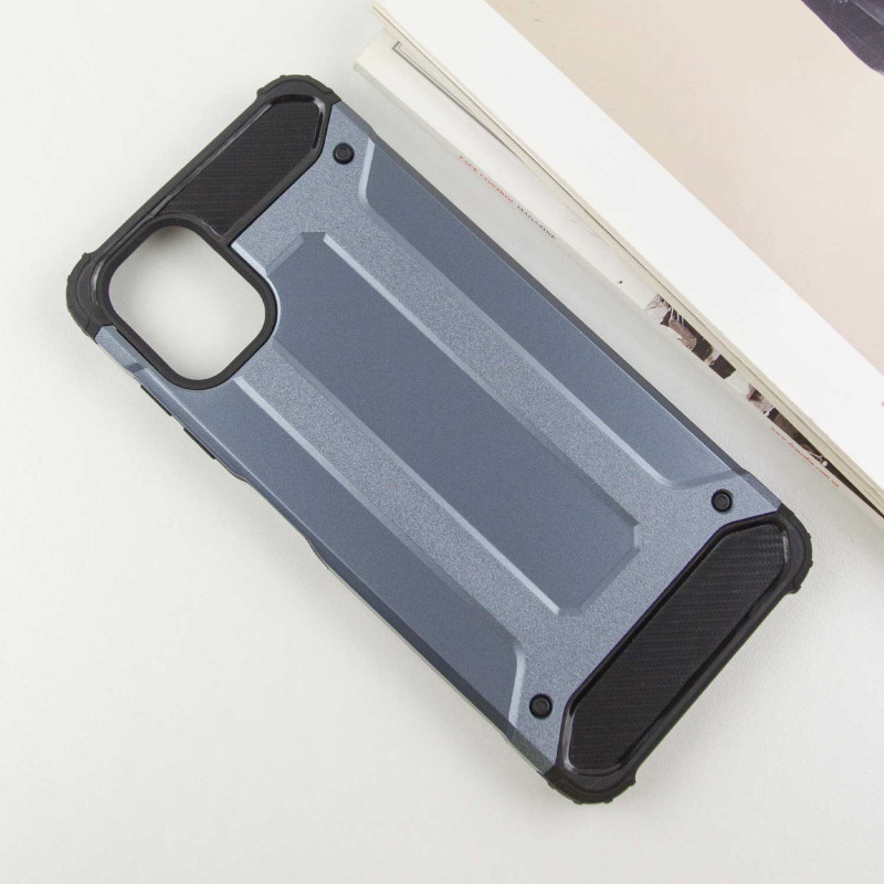 Фото Бронированный противоударный TPU+PC чехол Immortal для Samsung Galaxy A07 (Серый / Metal slate) в магазине vchehle.ua