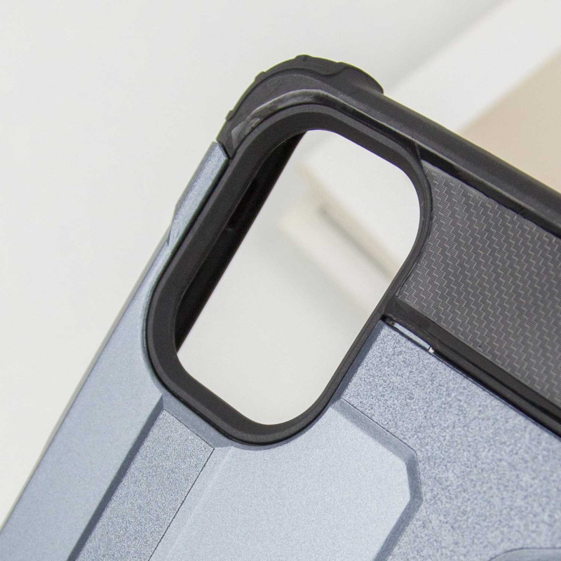 Купить Бронированный противоударный TPU+PC чехол Immortal для Samsung Galaxy A07 (Серый / Metal slate) на vchehle.ua