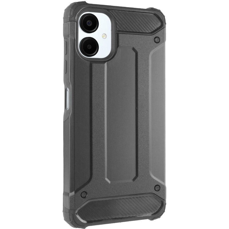Бронированный противоударный TPU+PC чехол Immortal для Samsung Galaxy A07 (Черный)