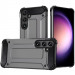 Бронированный противоударный TPU+PC чехол Immortal для Samsung Galaxy A17 4G/5G (Металл / Gun Metal)