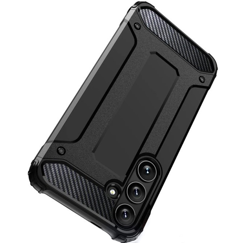 Фото Бронированный противоударный TPU+PC чехол Immortal для Samsung Galaxy A17 4G/5G (Черный) на vchehle.ua