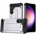Бронированный противоударный TPU+PC чехол Immortal для Samsung Galaxy A37 5G (Серебряный)