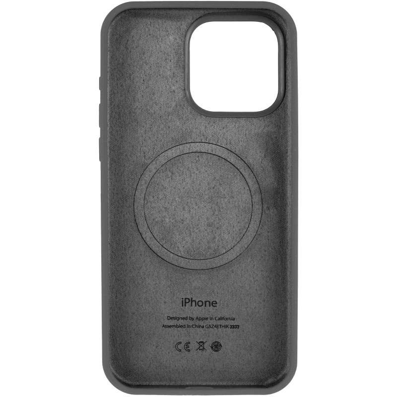 Фото Чохол Silk (AA) Logo with Magnetic Fit на Apple iPhone 13 Pro Max (6.7") (Сірий / Dark Gray) в маназині vchehle.ua