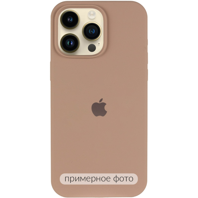 Фото Чохол Silk (AA) Logo with Magnetic Fit на Apple iPhone 16 Pro (6.3") (Бежевий / Desert Gold) на vchehle.ua