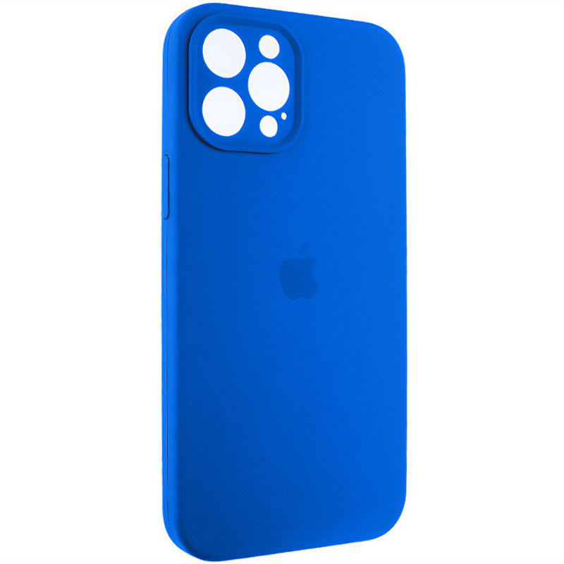 Фото Чехол Silk Full Camera Protective (AA) для Apple iPhone 12 Pro Max (6.7") (Синий / Capri Blue) на vchehle.ua
