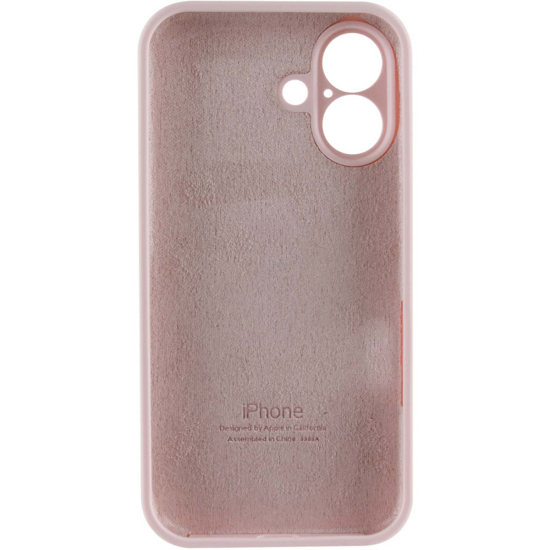 Замовити Чохол Silk Full Camera Protective (AA) на Apple iPhone 16 (6.1") (Рожевий / Chalk Pink) на vchehle.ua