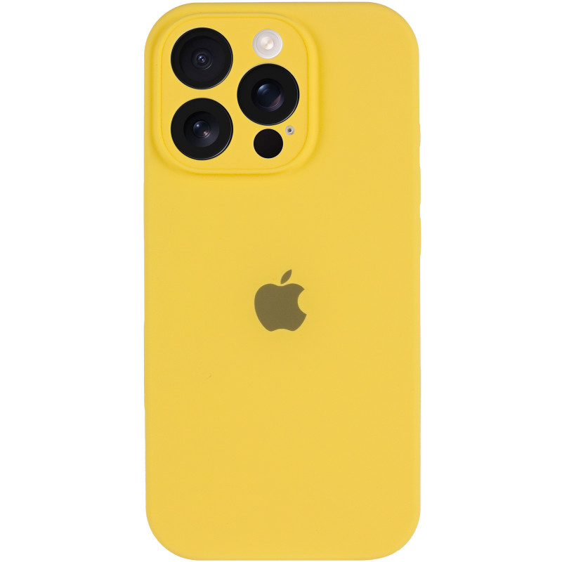 Фото Чехол Silk Full Camera Protective (AA) для Apple iPhone 16 Pro Max (6.9") (Желтый / Yellow) на vchehle.ua