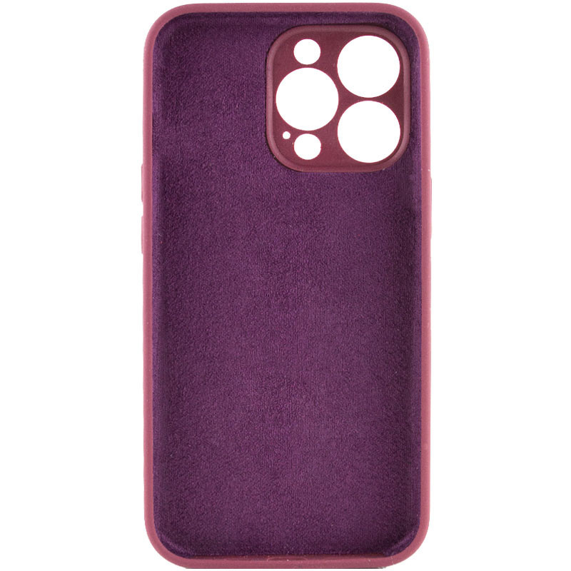 Фото Чехол Silk Full Camera Protective (AA) NO LOGO для Apple iPhone 14 Pro (6.1") (Бордовый / Plum) на vchehle.ua