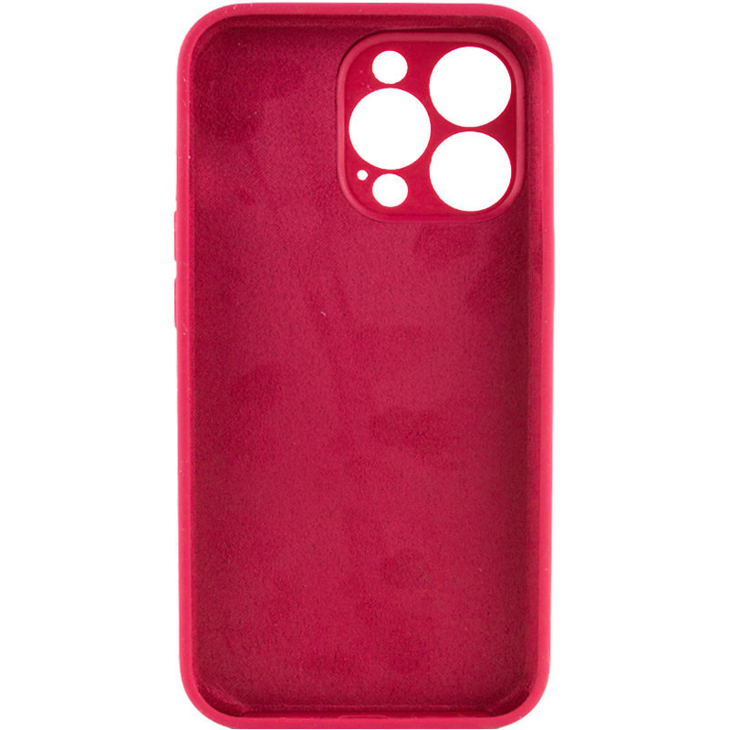Фото Чехол Silk Full Camera Protective (AA) NO LOGO для Apple iPhone 14 Pro (6.1") (Красный / Rose Red) на vchehle.ua