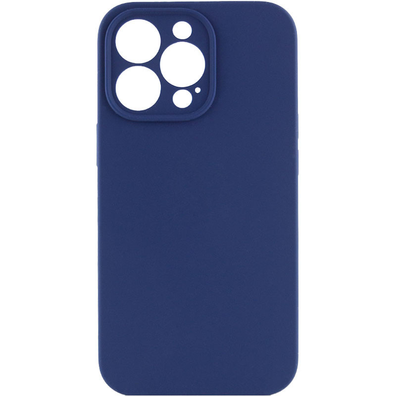 Чехол Silk Full Camera Protective (AA) NO LOGO для Apple iPhone 14 Pro (6.1") (Синий / Deep navy)