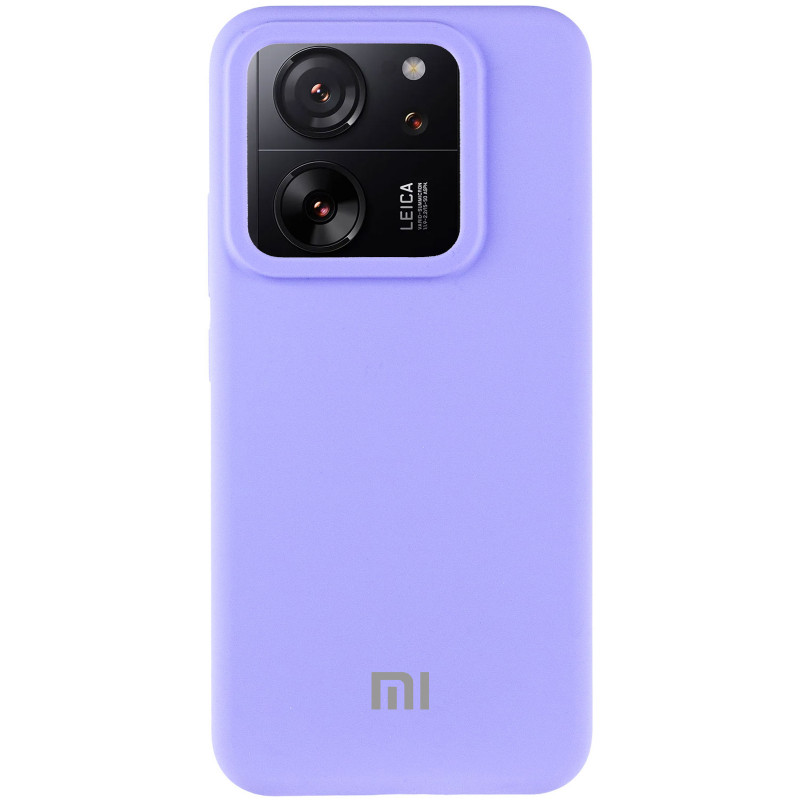 Чехол Silicone Cover Lakshmi (AAA) with Logo для Xiaomi 13T / 13T Pro (Сиреневый / Dasheen)
