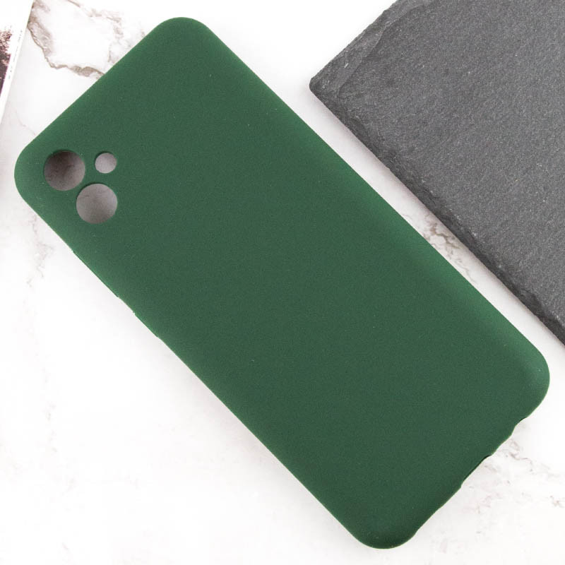 Купить Чехол Silicone Cover Lakshmi Full Camera (AA) для Samsung Galaxy A07 (Зеленый / Dark green) на vchehle.ua