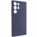Фото Чехол Silicone Cover Lakshmi Full Camera (AAA) with Logo для Samsung Galaxy S24 Ultra (Темно-синий / Midnight blue) на vchehle.ua