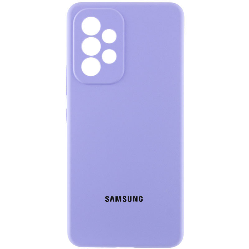 Чехол Silicone Cover Lakshmi Full Camera (AAA) with Logo для Samsung Galaxy A33 5G (Сиреневый / Dasheen)