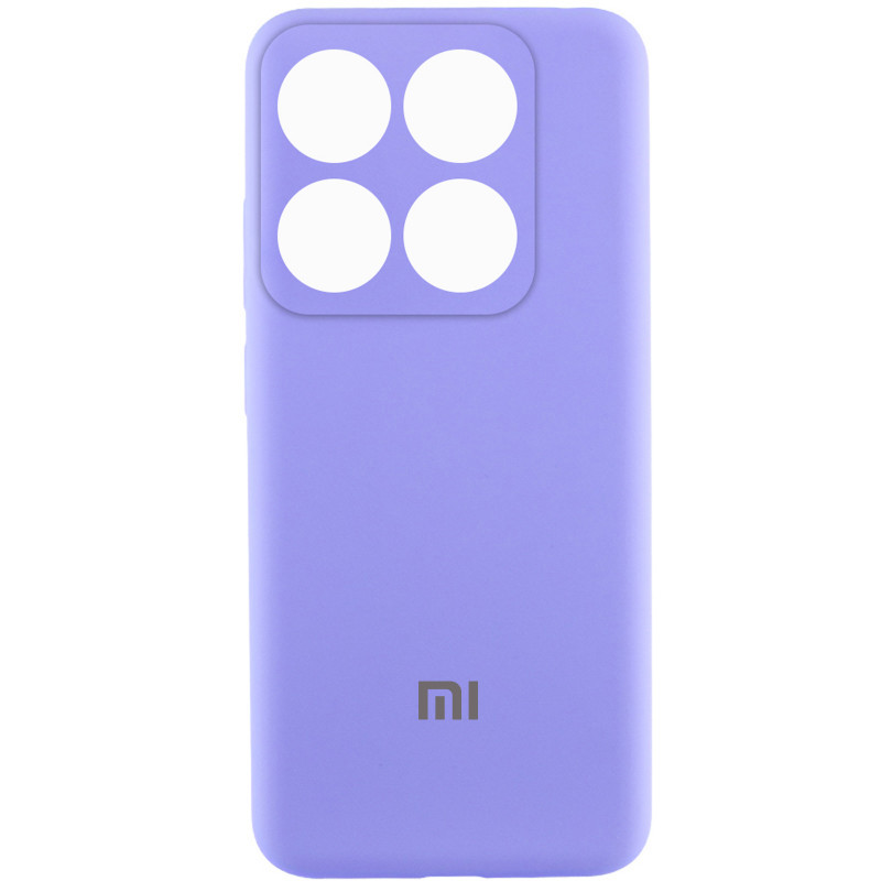 Чехол Silicone Cover Lakshmi Full Camera (AAA) with Logo для Xiaomi 14T (Сиреневый / Dasheen)