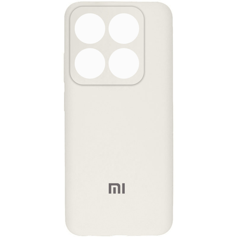 Чехол Silicone Cover Lakshmi Full Camera (AAA) with Logo для Xiaomi 14T (Белый / White)