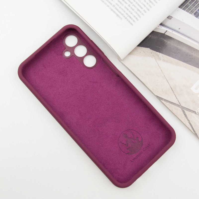 Фото Чохол Silicone Cover Lakshmi Full Camera (AAA) with Logo на Samsung Galaxy A14 4G/5G (Бордовий / Plum) в маназині vchehle.ua