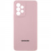 Чехол Silicone Cover Lakshmi Full Camera (AAA) with Logo для Samsung Galaxy A32 4G (Розовый / Pink Sand)