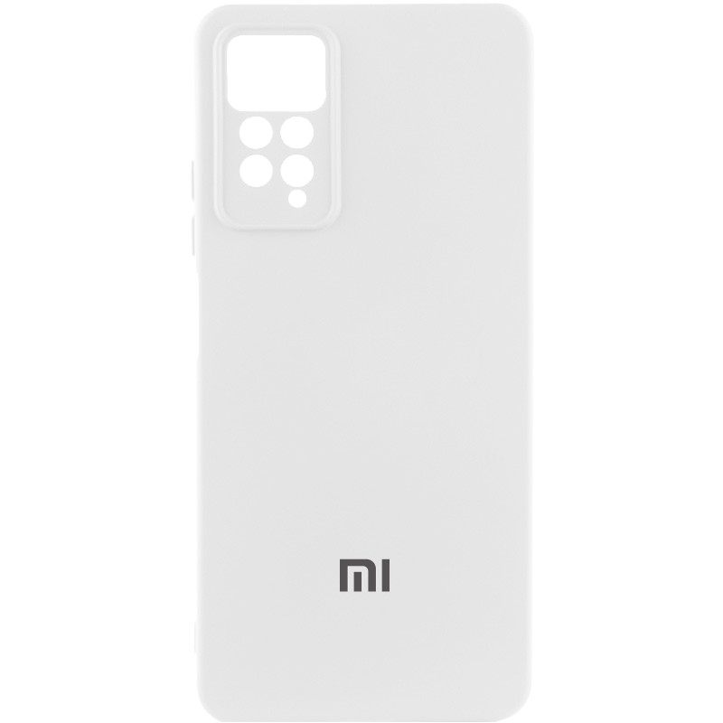 Чехол Silicone Cover Lakshmi Full Camera (AAA) with Logo для Xiaomi Redmi Note 11 (Global) / Note 11 (Белый / White)