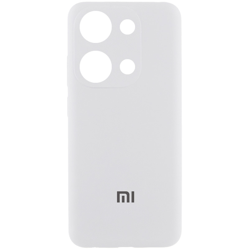 Чехол Silicone Cover Lakshmi Full Camera (AAA) with Logo для Xiaomi Redmi Note 13 4G (Белый / White)
