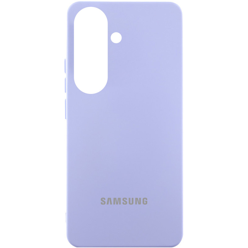 Чехол Silicone Cover Lakshmi (AAA) with Logo для Samsung Galaxy S26 (Сиреневый / Dasheen)
