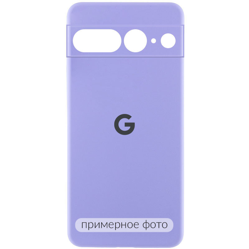 Чохол Silicone Cover Lakshmi Full Camera (AAA) with Logo на Google Pixel 9a (Бузковий / Dasheen)