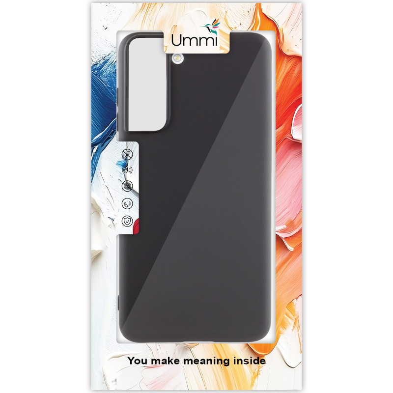 Фото Чехол Silicone Cover Ummi Lakshmi (AA) для Samsung Galaxy S21 (Черный / Black) на vchehle.ua