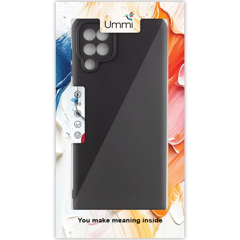 Фото Чохол Silicone Cover Ummi Lakshmi Full Camera (AA) на Samsung Galaxy A12 (Чорний / Black) в маназині vchehle.ua